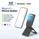 GOOJODOQ BD3017 ที่วางโทรศัพท์แบบพับได้แบบแม่เหล็กแข็งแรง 360° การปรับการหมุน บางเฉียบและพกพาได้มาพร้อมกับแหวนโลหะ - ขาตั้งโทรศัพท์และแท็บเล็ต